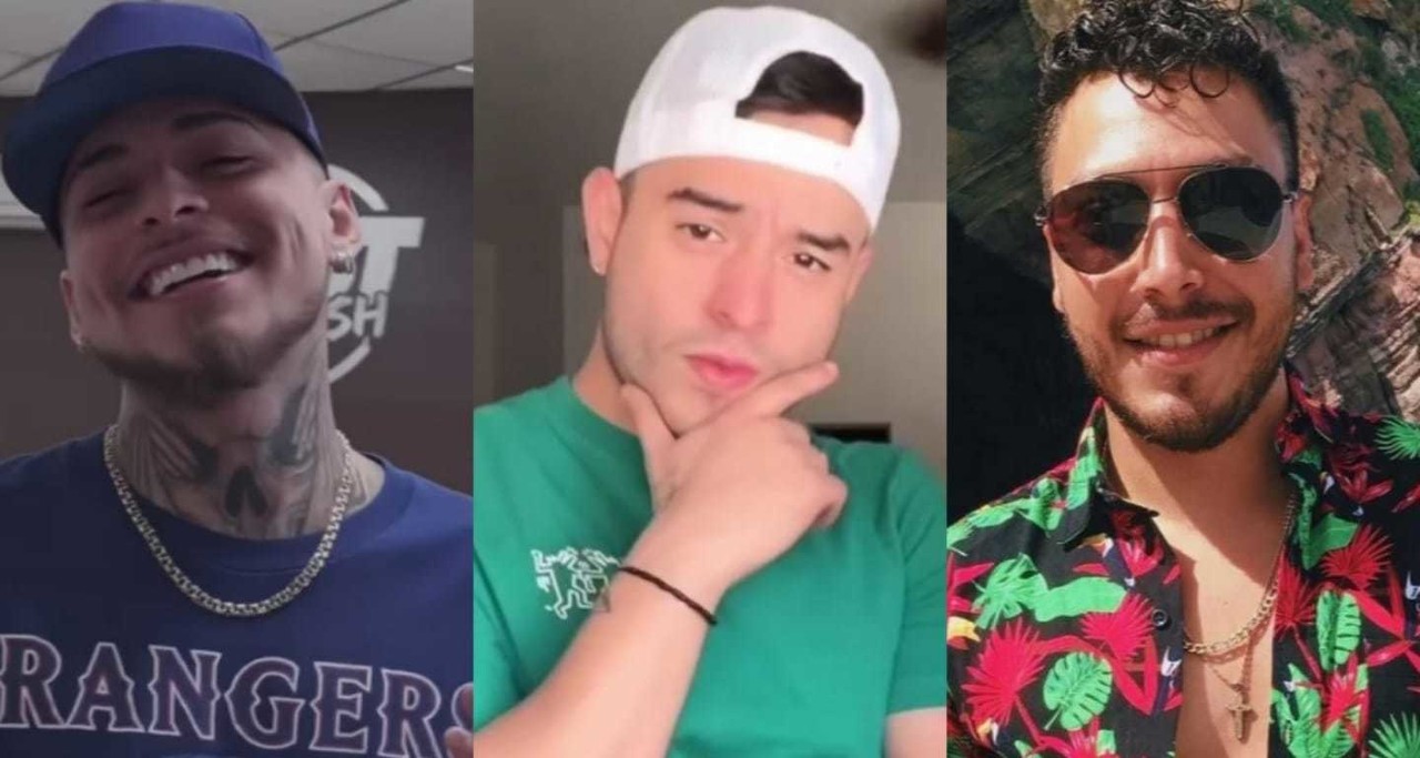 Brandon Meza, Jerry Hernández y Manuel Padilla 'Snuppy' fueron meseritos en el programa, 'Acábatelo'. Fotos: Instagram