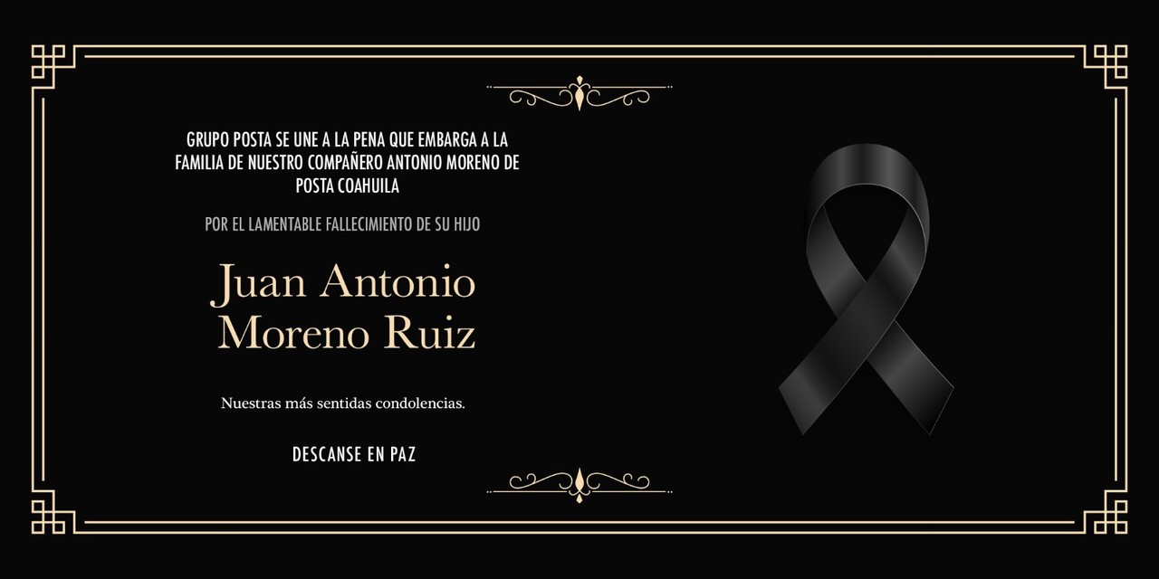 POSTA CDMX lamenta la pérdida del hijo de nuestro colega en Coahuila. Foto: POSTA