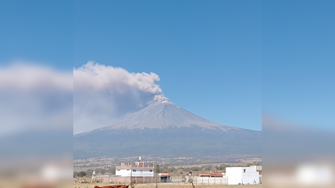 Se insta a la población a respetar el radio de exclusión de 12 kilómetros a partir del cráter del Popocatépetl / Foto: Redes Sociales