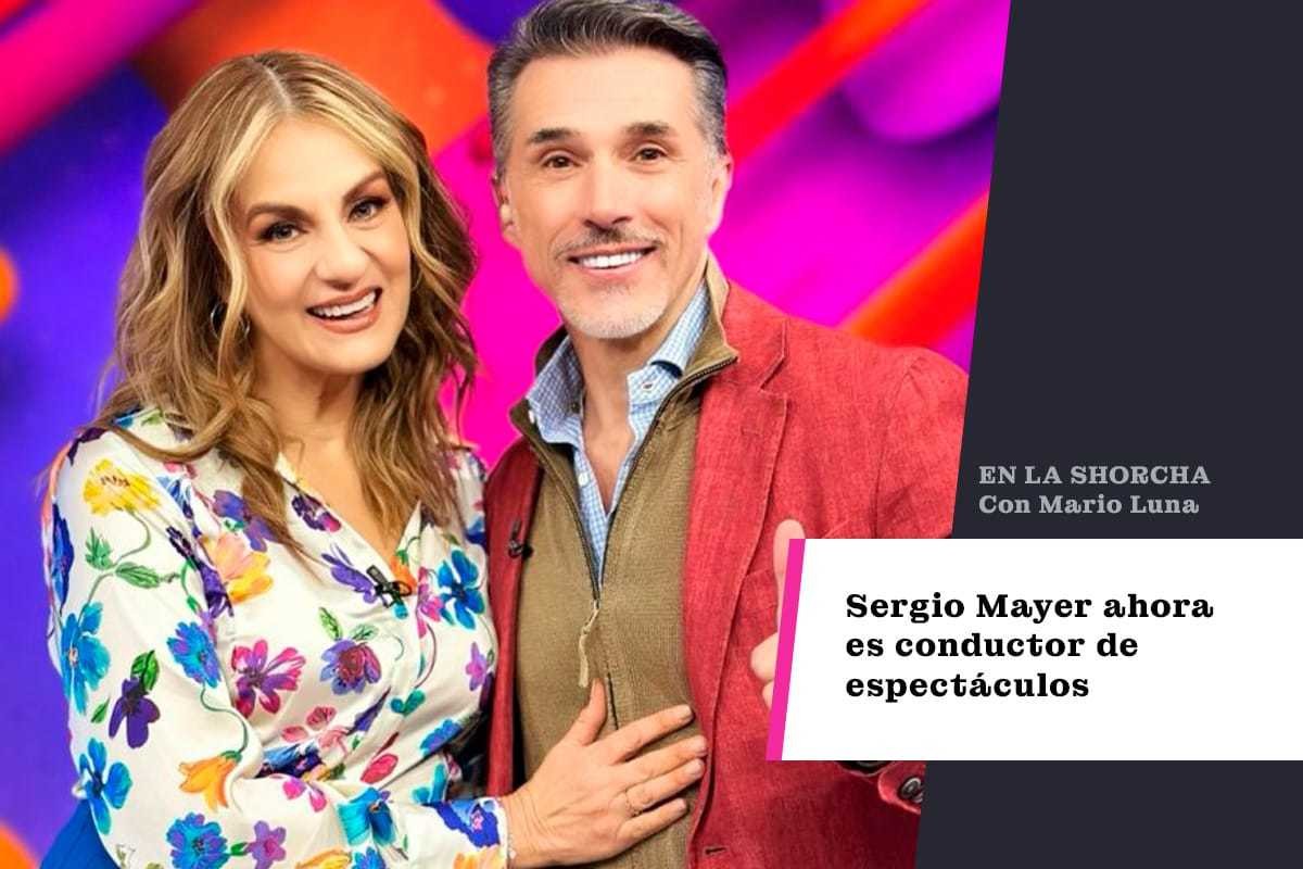 Sergio  Mayer ahora es conductor de espectáculos.