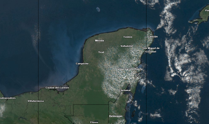 Un clima caluroso con cielo despejado se pronostica para la jornada de este viernes.- Foto de Meteorología Yucatán