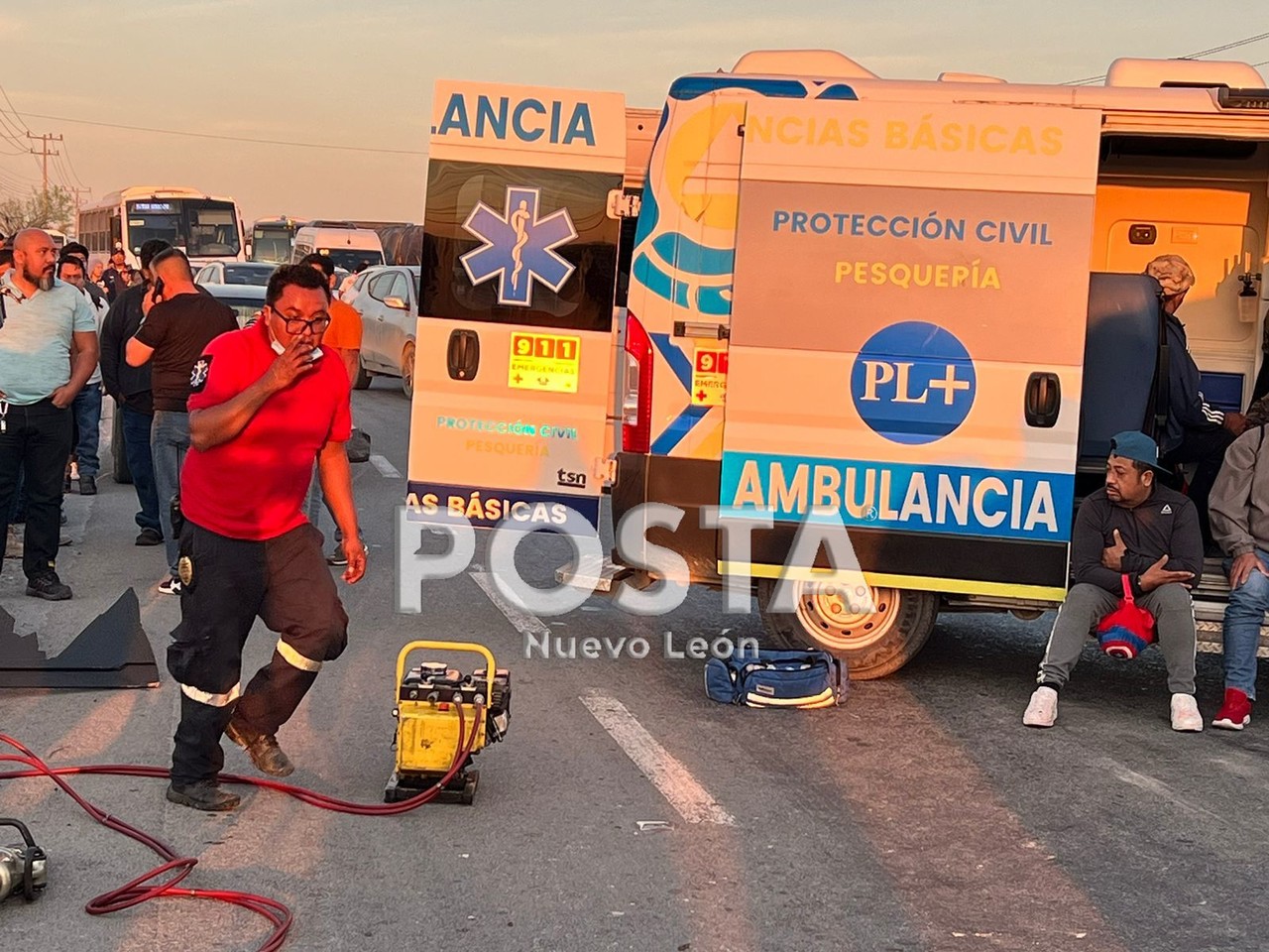 Choque deja 14 heridos en la carretera Miguel Alemán