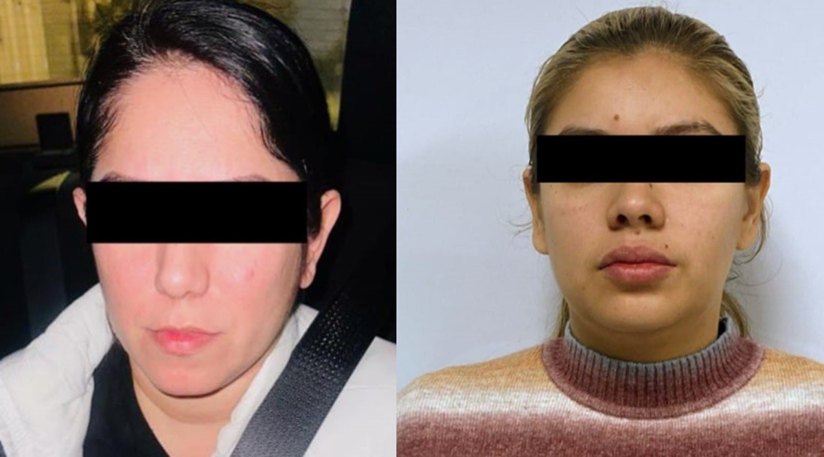 Las detenidas fueron identificadas como María Andrea 'N' de 26 años y Perla Cecilia 'N' de 38. Foto: Raymundo Elizalde