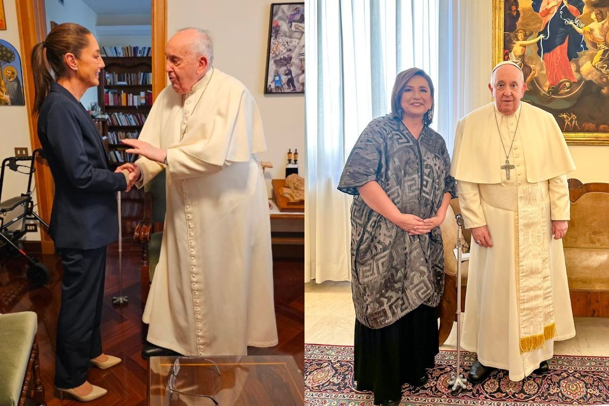 Así fueron los encuentros de Sheinbaum y Xóchitl en el Vaticano