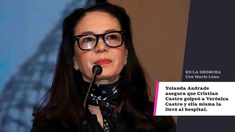 Yolanda Andrade asegura Christian Castro golpeó a Verónica Castro