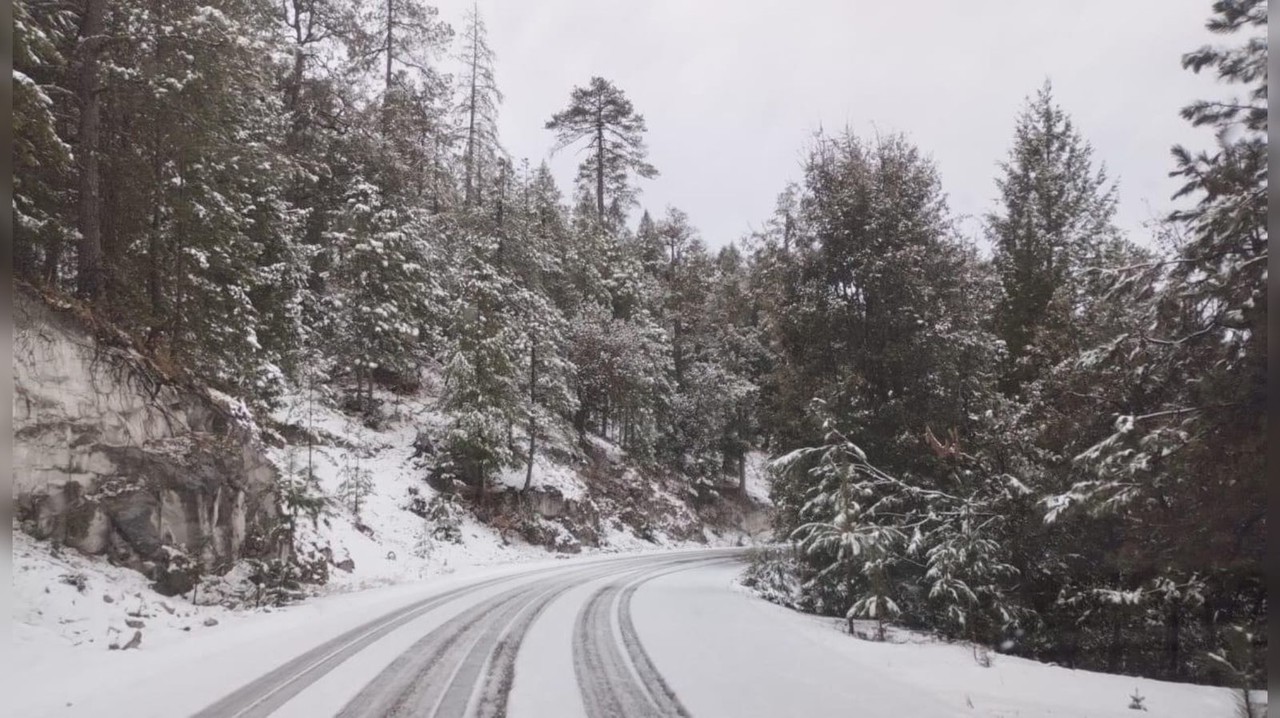 Cuando menos 37 comunidades de Durango se encuentran bajo la nieve. Foto: Presidencia OTÁEZ.