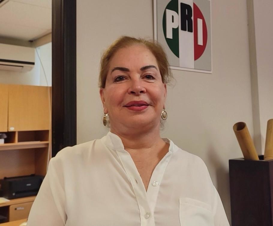 Mercedes del Carmen Guillén Vicente, presidenta del PRI en el Estado. Foto: Perla Reséndez