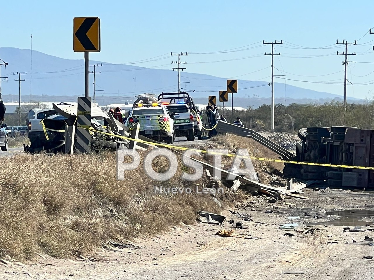 Automovilista muere tras invadir carril en carretera Miguel Alemán