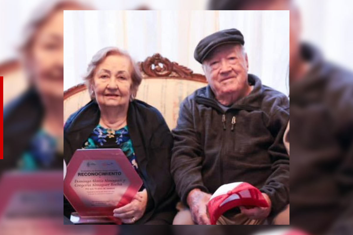 ¡Matrimonio ejemplar! Doña Gregoria y Don Domingo cumplen 76 años juntos