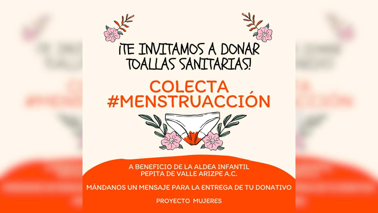 Iniciativa #Menstruacción del Proyecto Mujeres busca apoyo ciudadano en Saltillo