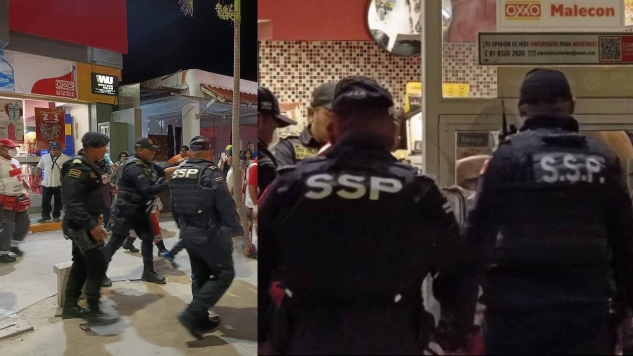 Los ladrones fueron detenidos por los mismos ciudadanos y entregados a las autoridades Foto: Redes sociales