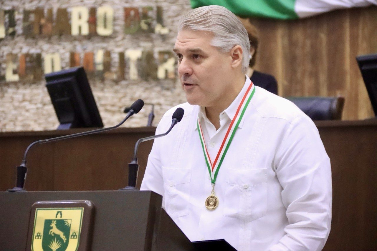 La Medalla Héctor Victoria Aguilar es la máxima presea que otorga el Congreso del Estado FOTO: Congreso de Yucatán