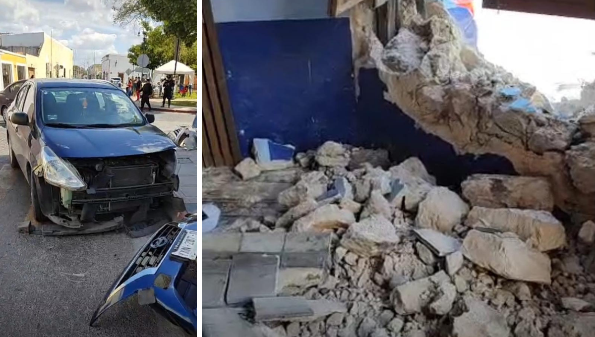 Accidente en el Barrio de La Ermita: Auto choca y derriba la pared de una casa
