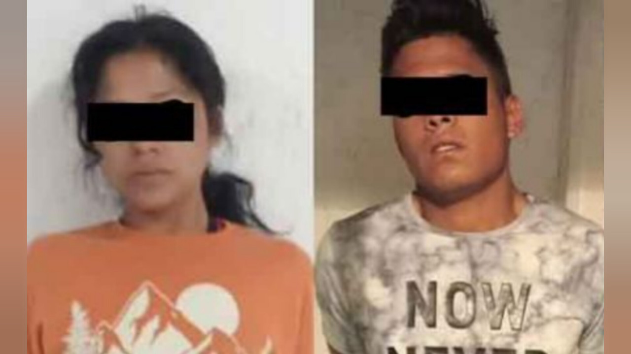 Detienen a pareja en Ecatepec por conducir una moto robada. Foto: Especial