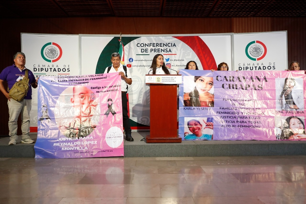 Familiares de desaparecidas y asesinadas en Chiapas exigen justicia en Diputados