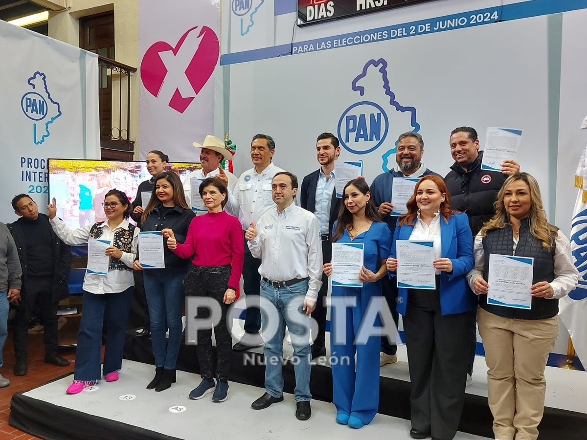 PAN Nuevo León presenta candidatos a diputaciones federales y Senado