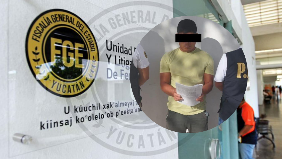 Tras casi dos años de los hechos fue detenido el agresor sexual de la menor Fotos: FGE Yucatán