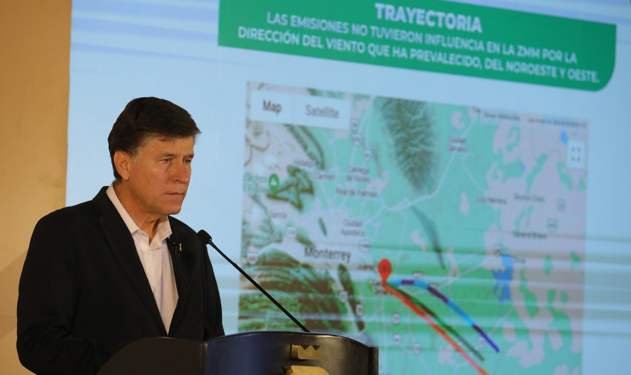 Alfonso Martínez Muñoz, titular de la Secretaría de Medio Ambiente destacó que Protección Civil de Nuevo León atendió 205 incendios, 133 de ellos ocurridos en terrenos baldíos. Fotos. Cortesía