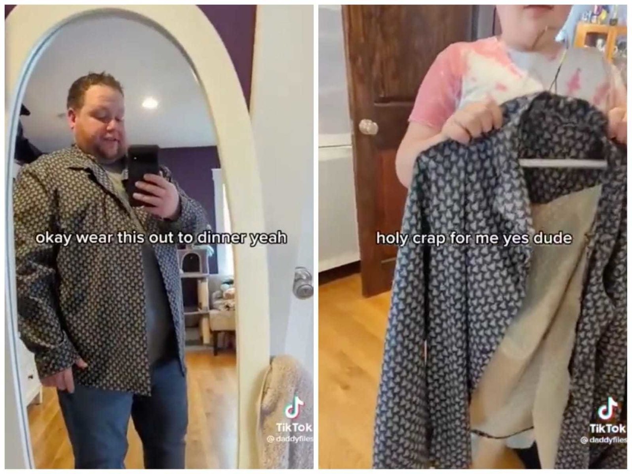Niño le hace camisa a su papá y enternece en redes (VIDEO)