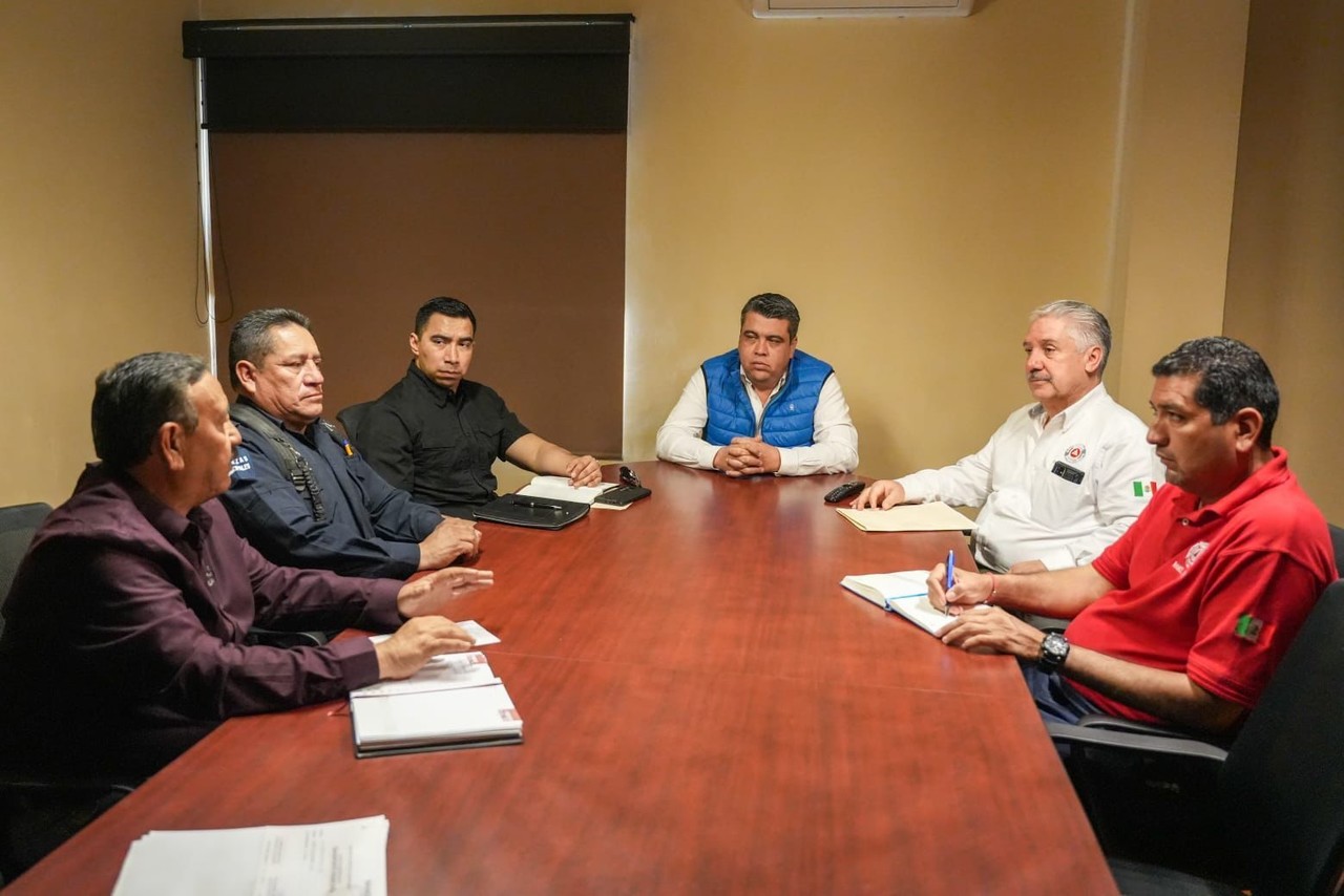 Autoridades sostuvieron reuniones de seguridad. (Fotografía: Gobierno de Ramos Arizpe)