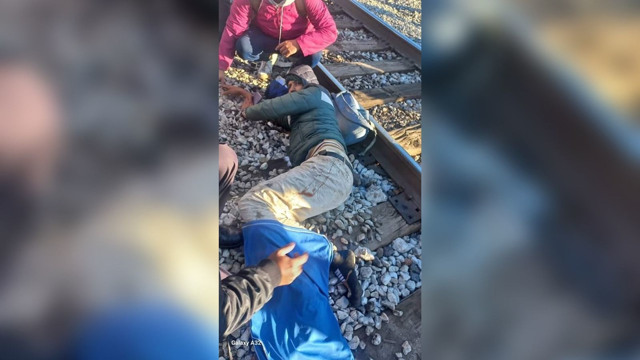 Hombre originario de Colombia se fractura al caer del ferrocarril