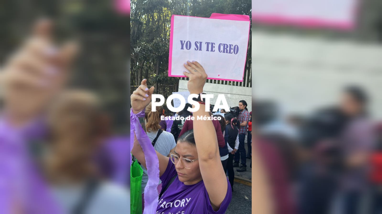 Bloquean Periférico Norte exigen justicia para niña agredida sexualmente. Foto: Israel Lorenzana