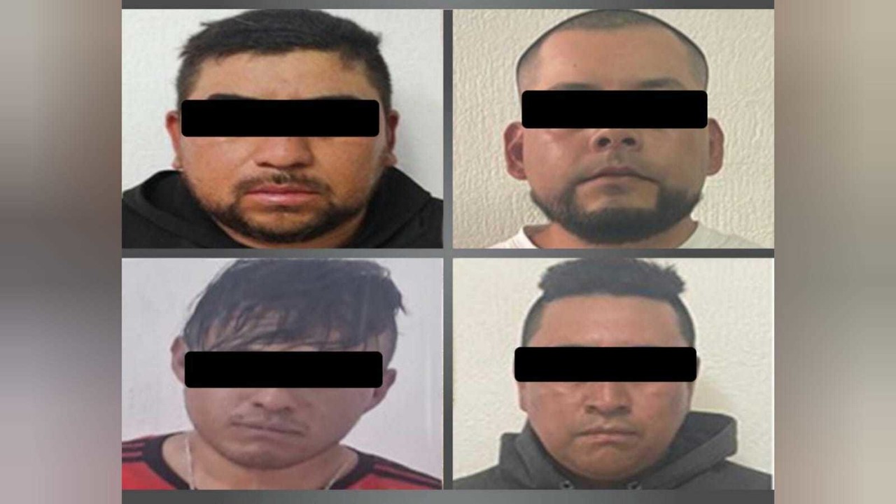 Iván “N”, Luis Enrique “N”, Gerardo “N” y Guadalupe “N” enfrentan su tercera acusación por homicidio. Foto: FGJEM