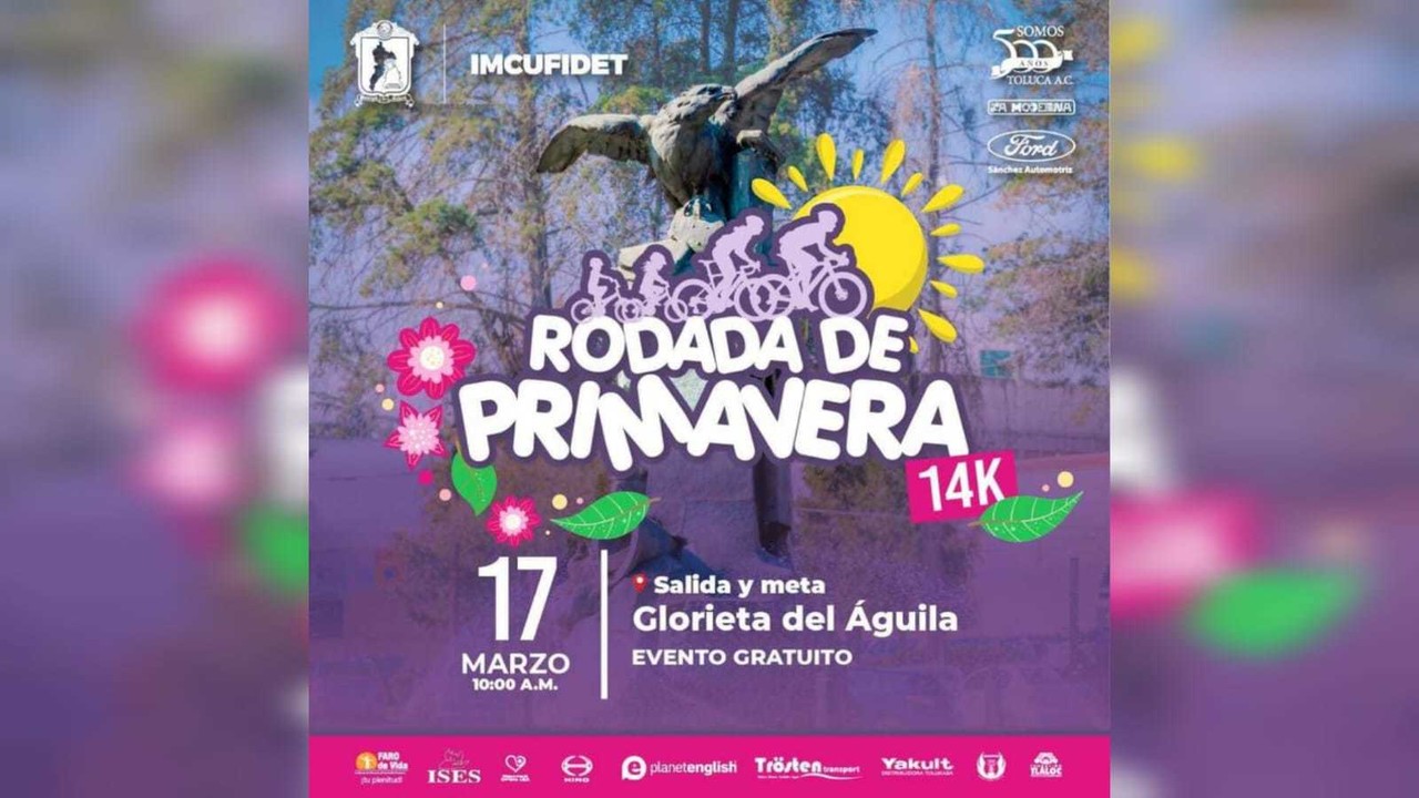 Participa en la primera Rodada de Primavera en Toluca