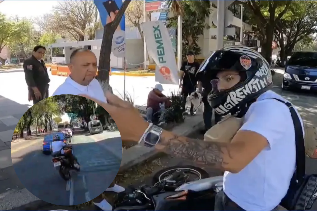 VIDEO: Golpean a motociclista tras arrollar a un niño y a su papá en ciclovía. Foto: Captura de pantalla