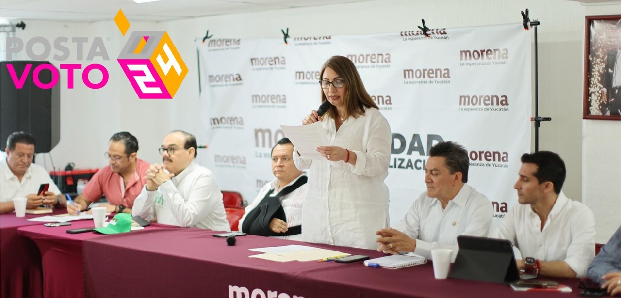Alpha Tavera anunció este viernes su renuncia a la presidencia de Morena Yucatán durante una reunión con el Comité Estatal del partido.- Foto de Irving Gil