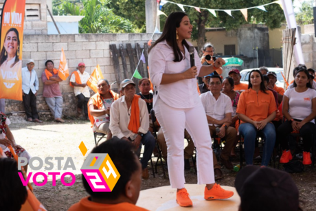 Vida Gómez visita Chemax, asegura va por el primer gobierno ciudadano de Yucatán
