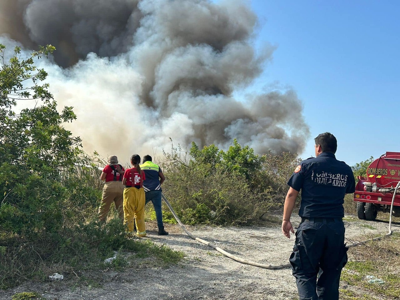 Bomberos Voluntarios de Tamaulipas AC alertan de quema irresponsable de basura