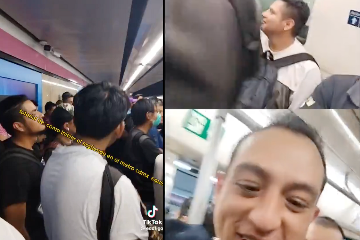 Joven hace argüende ante retrasos del metro en la CDMX (VIDEO)