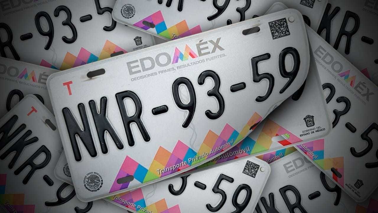 Las placas del Edoméx expedidas en 2019 tendrán vigencia hasta este año. Foto: Especial