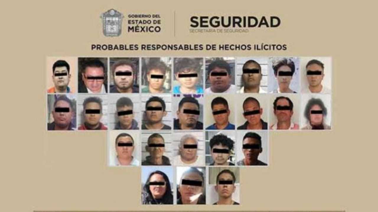 Logran 27 detenciones en Macro Operativo de seguridad en Naucalpan. Foto: @SS_Edomex