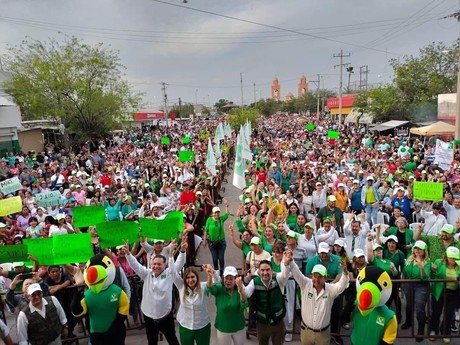 Eugenio Geño Hernández y Maki Ortiz Domínguez reciben apoyo masivo en Reynosa