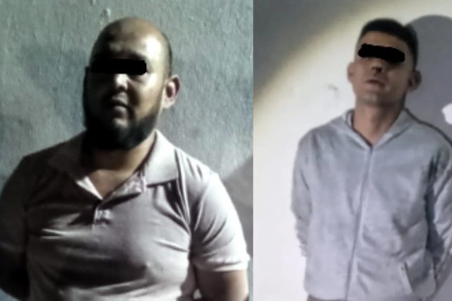Leobardo, de 32 años, y Adrián, de 25, fueron detenidos en posesión de sustancias ilícitas durante un operativo de vigilancia en la zona. Foto: Proxpol.