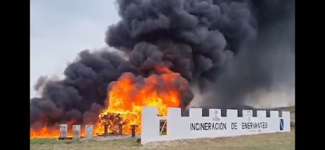 Fiscalía incinera narcóticos en Reynosa