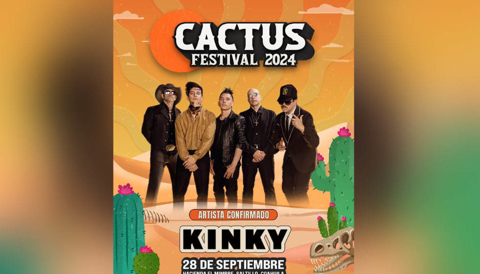 Se une Kinky al cartel del Cactus Festival en Saltillo