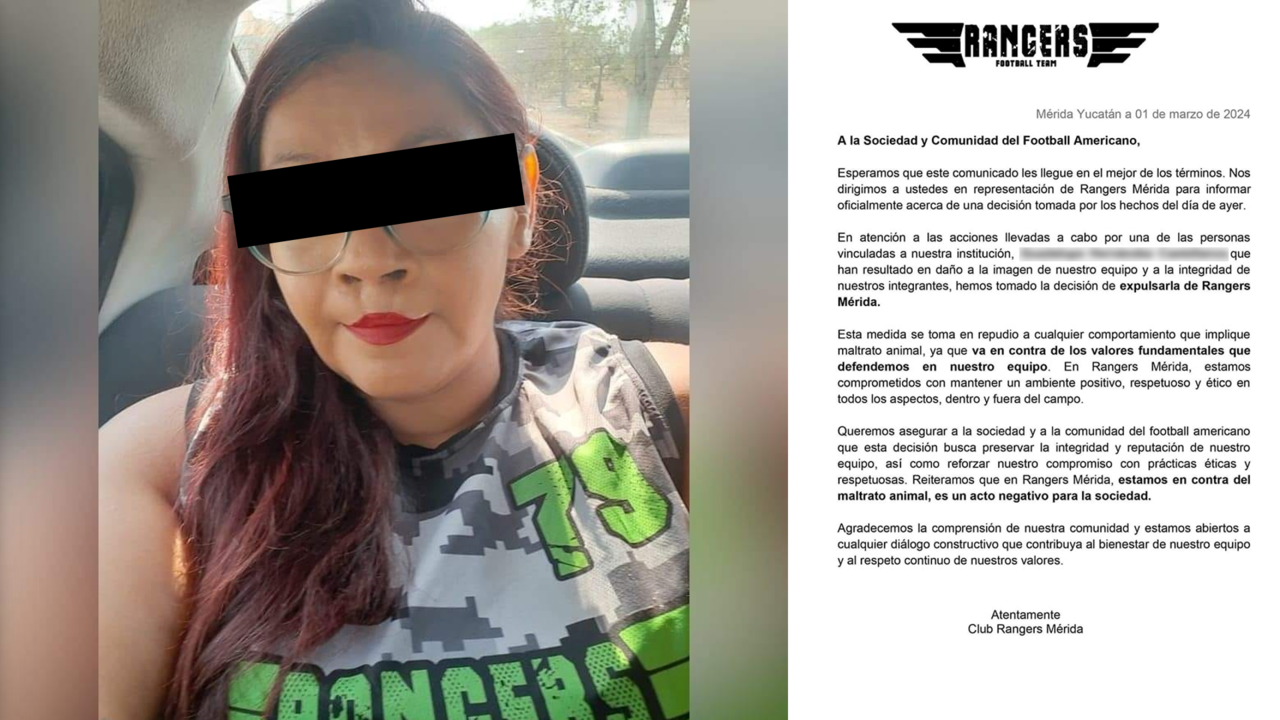 Expulsada de los Rangers de Mérida tras ser acusada de maltrato animal