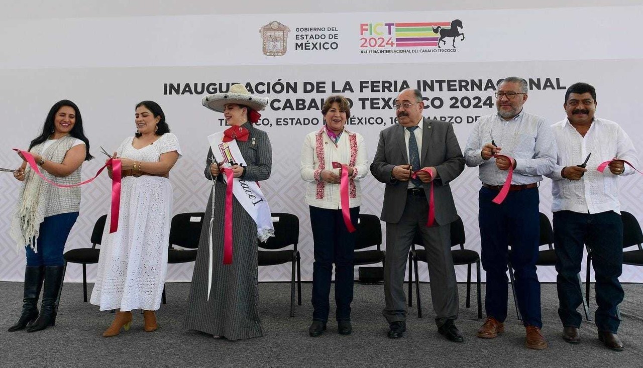 Delfina Gómez inaugura Feria Internacional del Caballo Texcoco 2024