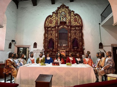 Exponen la “Última cena” en tamaño real en la Catedral de Mérida