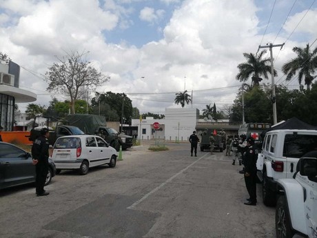Realizan simulacro de evacuación en el consulado americano en Mérida