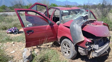 Choque deja siete lesionados en Villaldama, Nuevo León