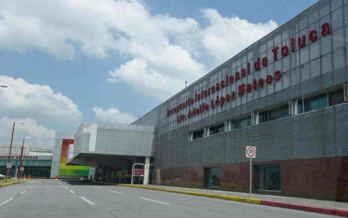 Inmediaciones del Aeropuerto Internacional de Toluca. Imagen: RRSS