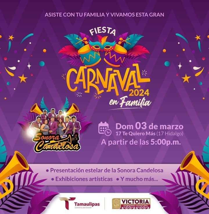 ¡No te pierdas la Gran Fiesta Carnaval 2024 en familia!