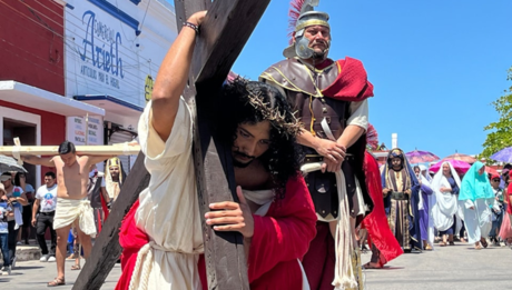 Así se vivió la Pasión de Cristo este Viernes Santo en Yucatán