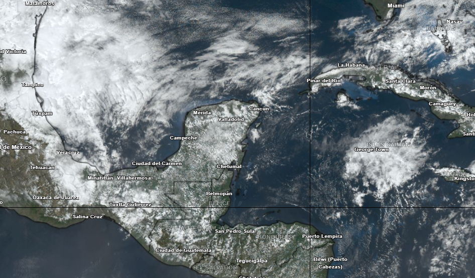 Este miércoles 20 de marzo se pronostican lluvias en varias zonas de la península con temperaturas máximas de hasta 34 grados.- Foto de Meteorología Yucatán