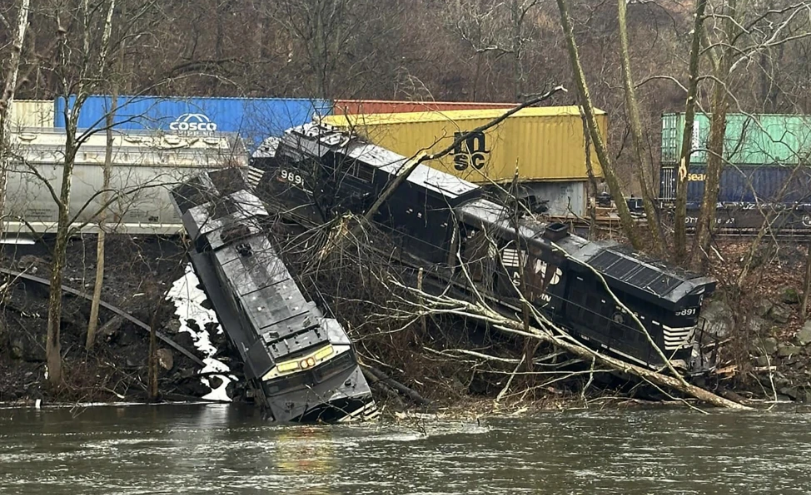 Descarrilamiento de tren en Pensilvania: sin heridos ni fugas