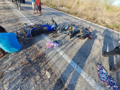 Conductor ebrio impacta motocicleta familiar y deja a bebé herida en accidente